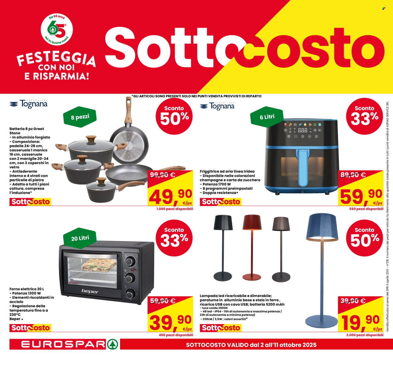 Volantino Eurospar - 2/10/2025 - 11/10/2025. Pagina 8
