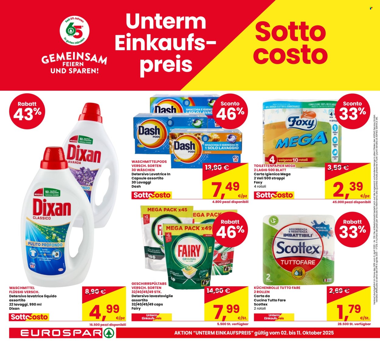 Volantino Eurospar - 2/10/2025 - 11/10/2025. Pagina 6