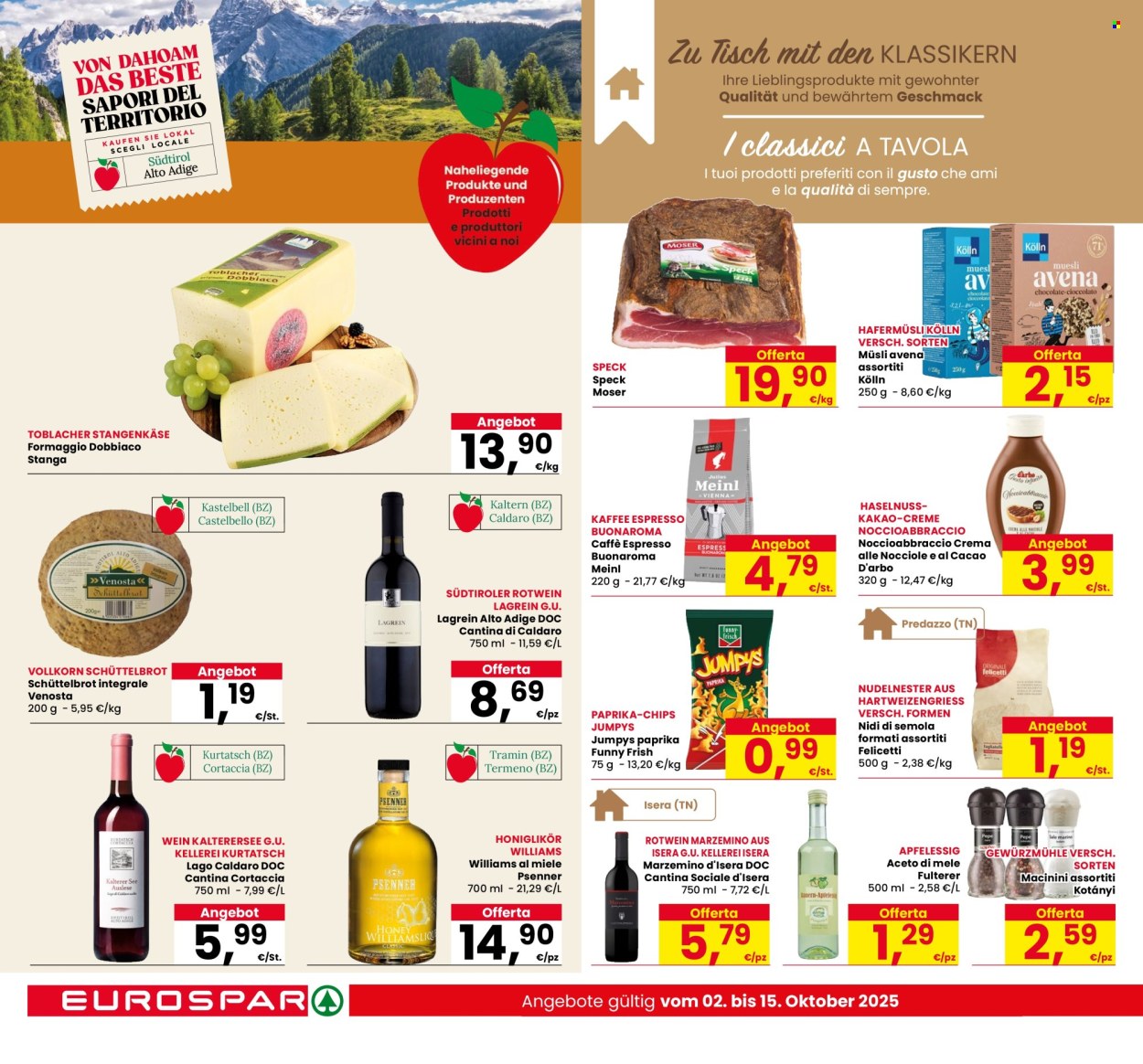 Volantino Eurospar - 2/10/2025 - 11/10/2025. Pagina 14