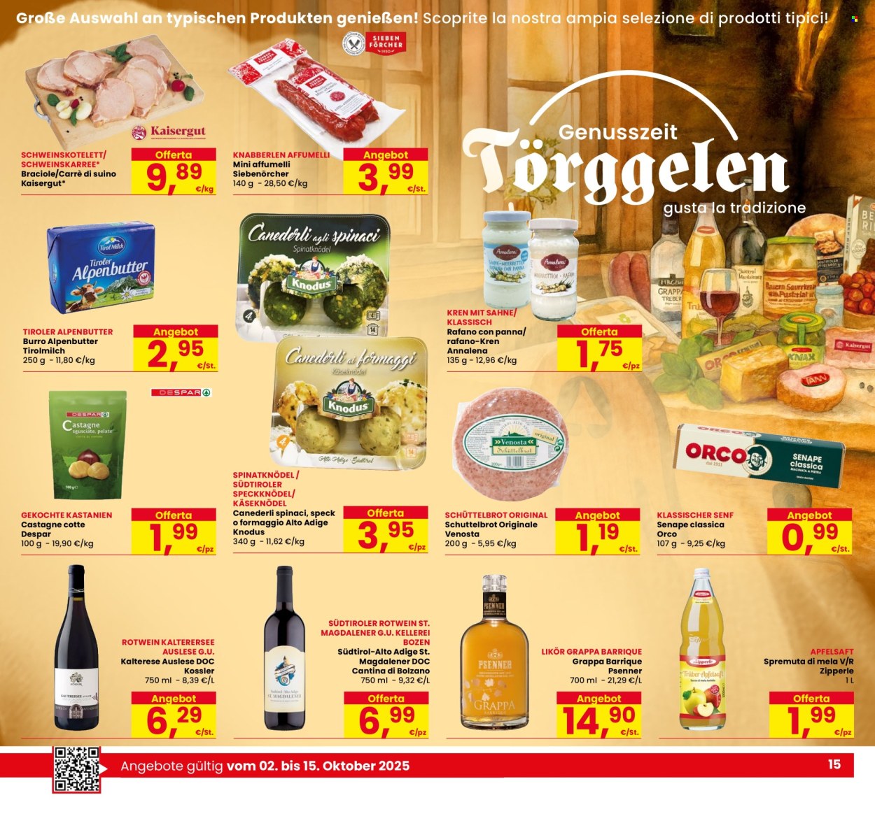 Volantino Eurospar - 2/10/2025 - 11/10/2025. Pagina 15