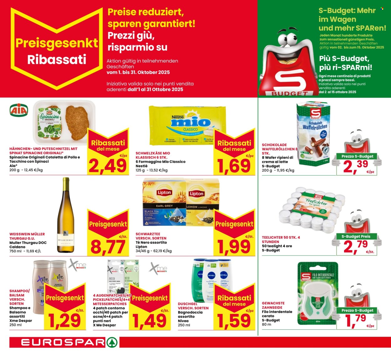 Volantino Eurospar - 2/10/2025 - 11/10/2025. Pagina 18