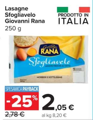 Lasagne Sfogliavelo Giovanni Rana