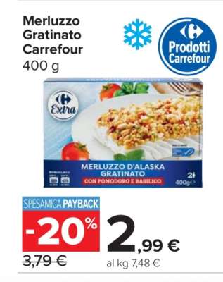 Merluzzo Gratinato Carrefour