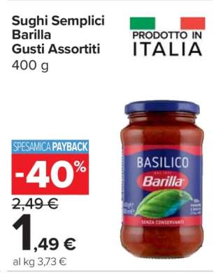 Sughi Semplici Barilla Gusti Assortiti