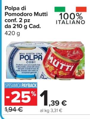 POLPA DI POMODORO MUTTI