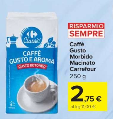 Caffè Gusto Morbido Macinato Carrefour
