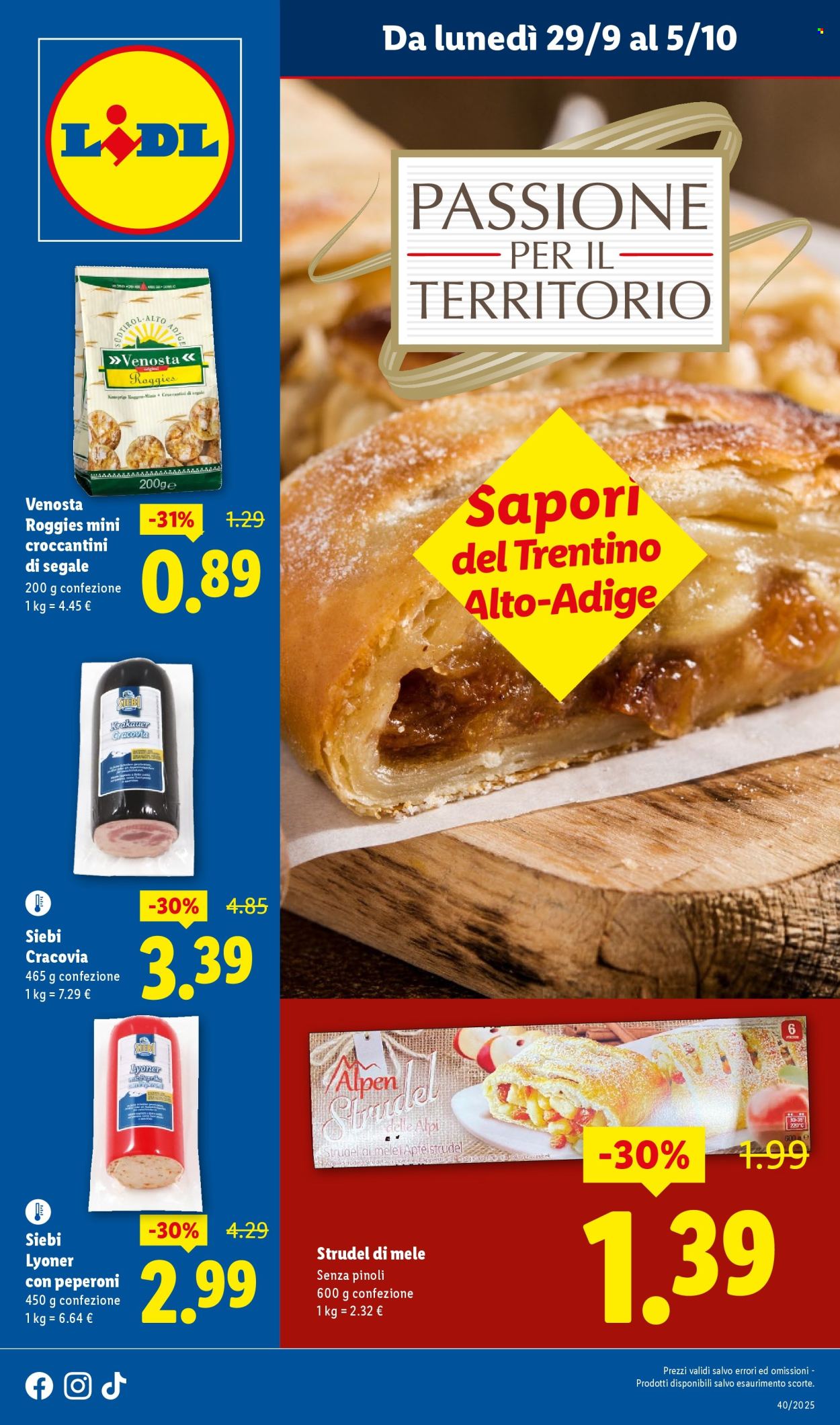Volantino Lidl - 29/9/2025 - 5/10/2025. Pagina 1