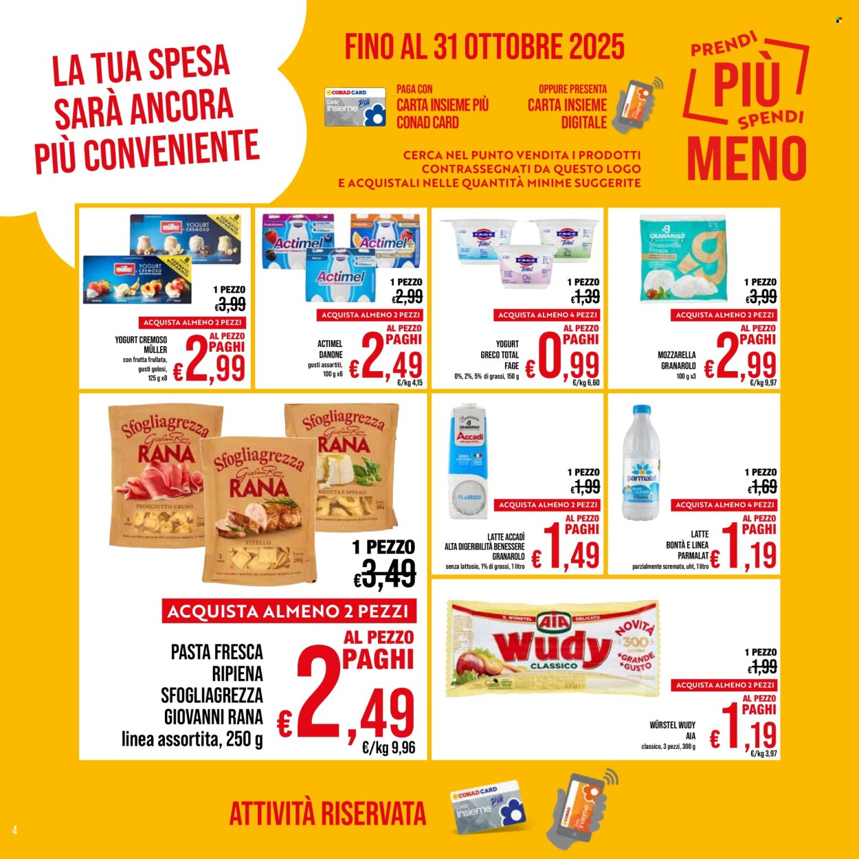 Volantino Spesa Facile Conad - 1/10/2025 - 31/10/2025. Pagina 4