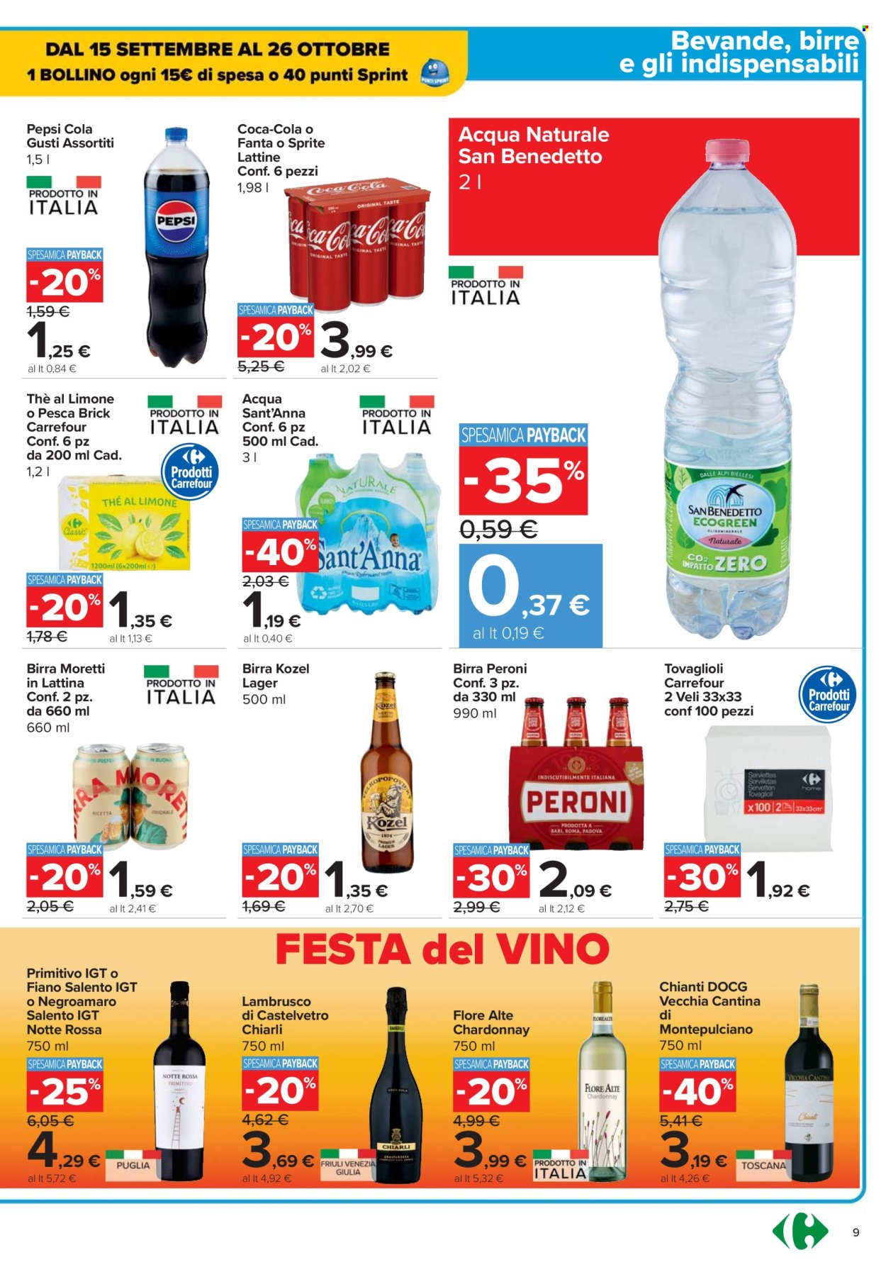 Volantino Carrefour - 2/10/2025 - 12/10/2025. Pagina 9