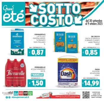 Volantino Eté - 30/9/2025 - 9/10/2025.
