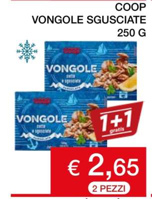 COOP VONGOLE SGUSCIATE 250 G