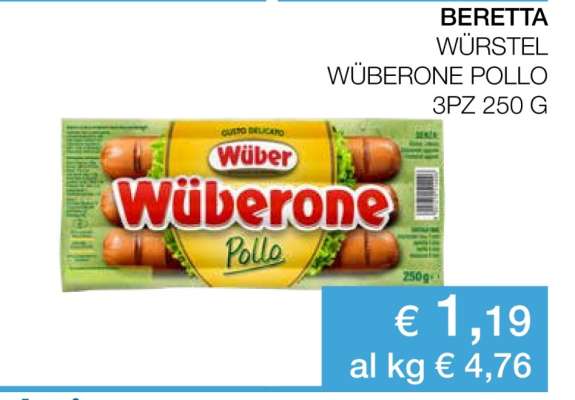BERETTA WÜRSTEL WÜBERONE POLLO