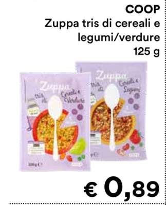COOP Zuppa tris di cereali e legumi/verdure