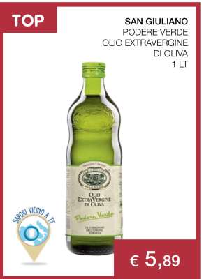 SAN GIULIANO PODERE VERDE OLIO EXTRAVERGINE DI OLIVA