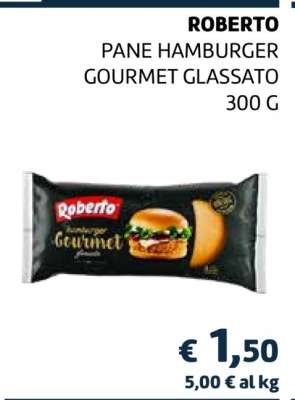 Roberto Pane Hamburger Gourmet Glassato