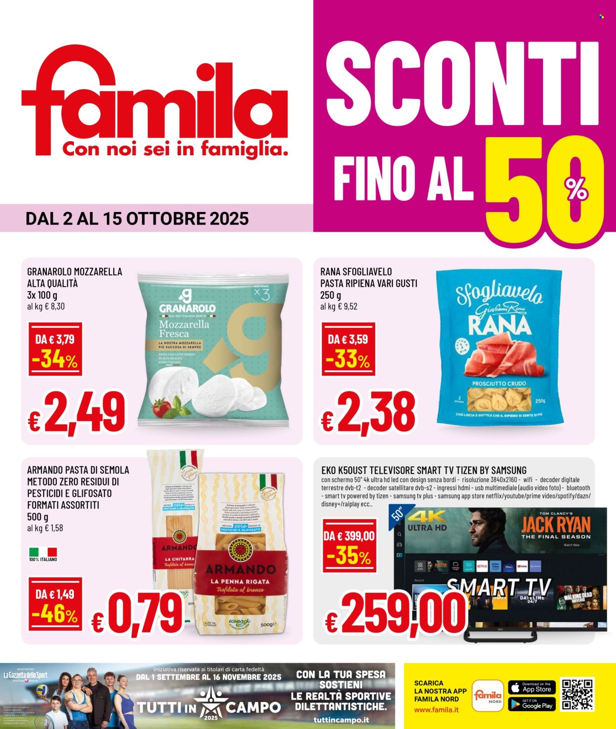 Volantino Famila - 2/10/2025 - 15/10/2025. Pagina 1