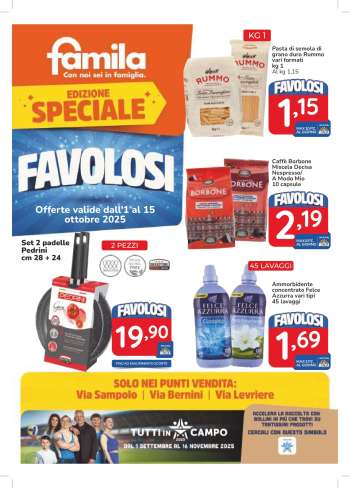 Volantino Famila - 1/10/2025 - 15/10/2025.