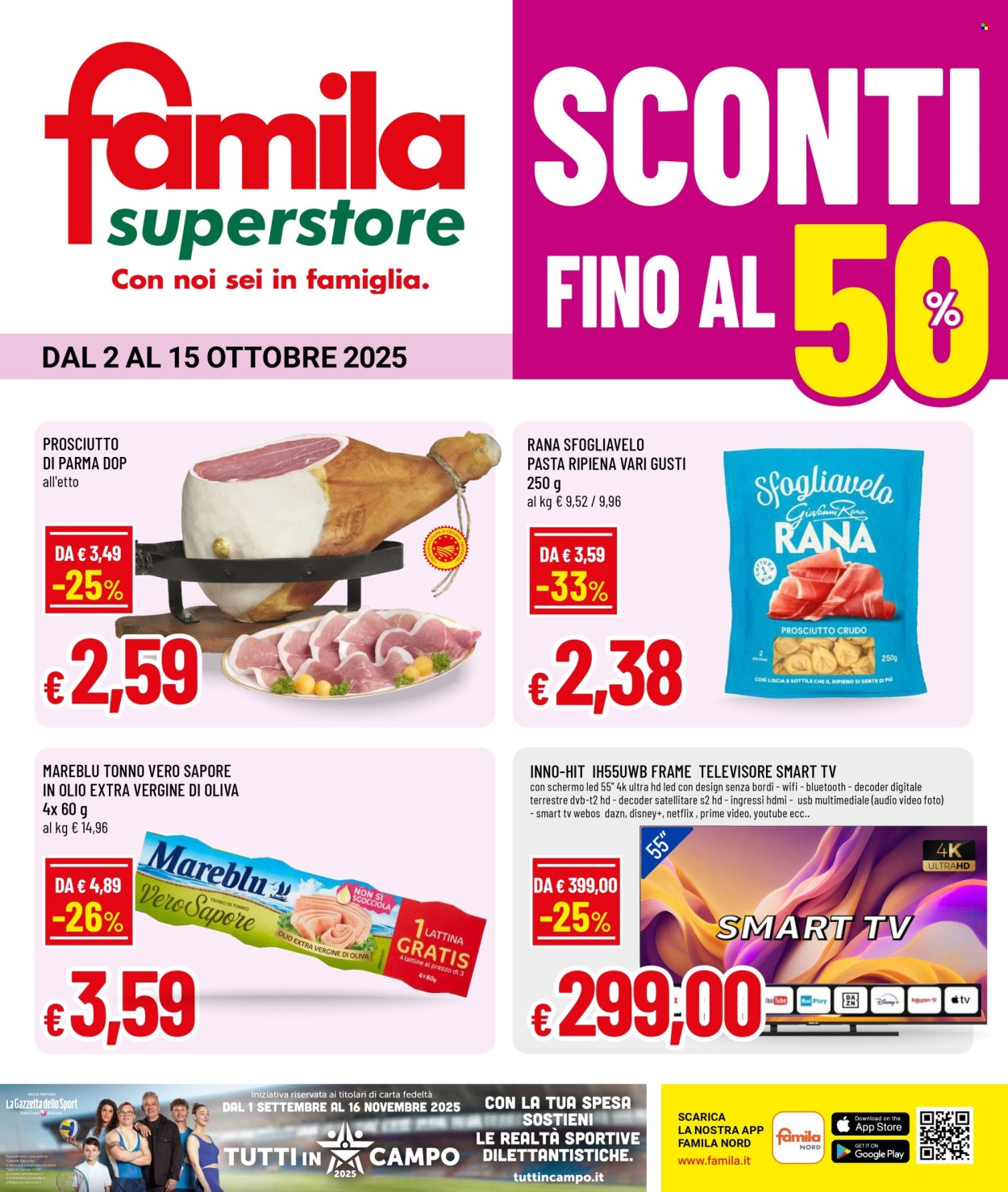 Volantino Famila - 2/10/2025 - 15/10/2025. Pagina 1