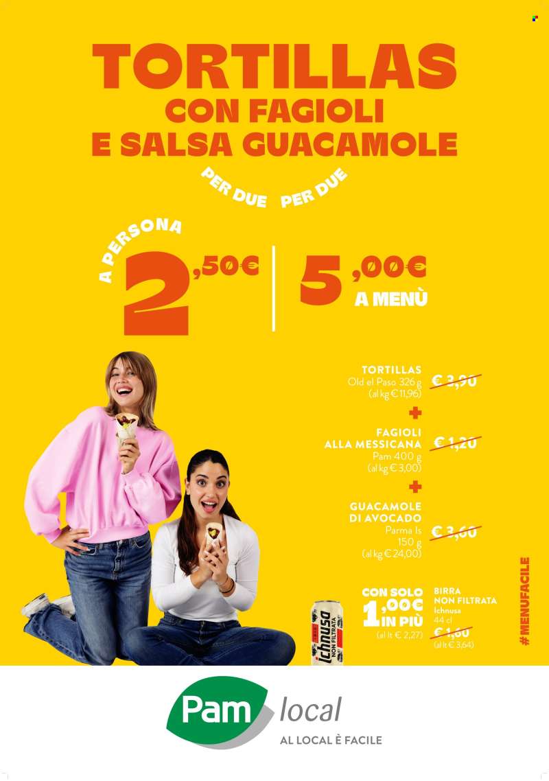 Volantino Pam local.