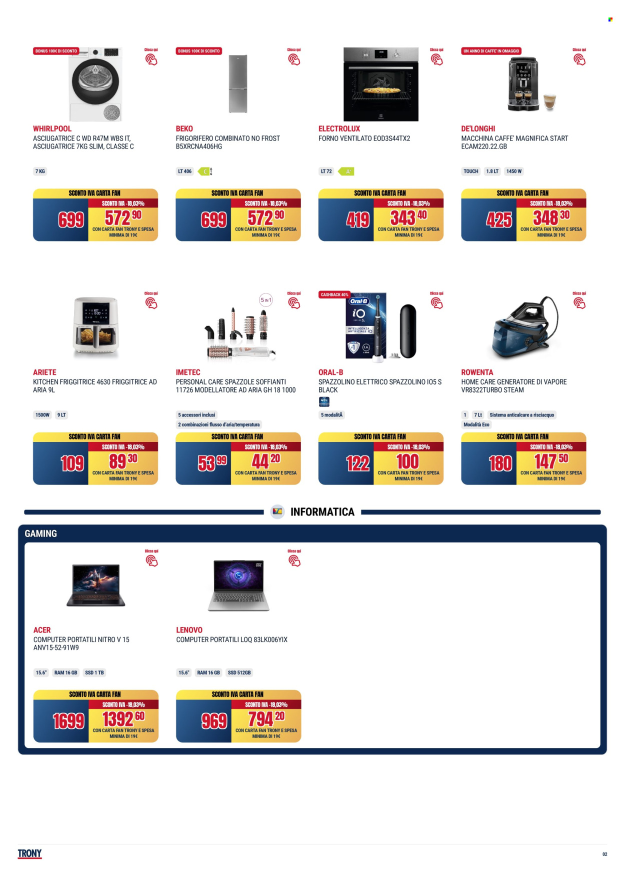 Volantino Trony - 2/10/2025 - 16/10/2025. Pagina 2