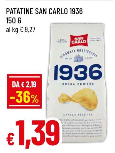 PATATINE SAN CARLO 1936