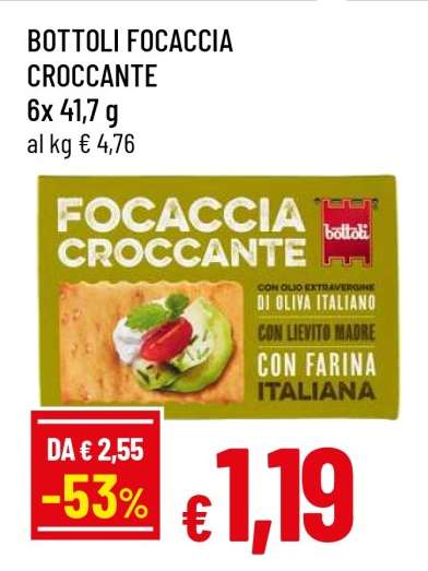 Bottoli Focaccia Croccante