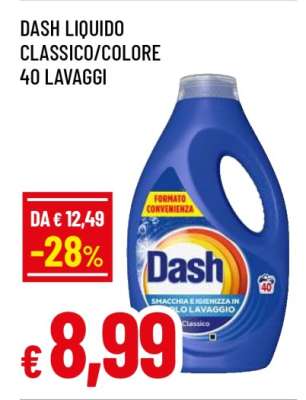 DASH LIQUIDO CLASSICO/COLORE 40 LAVAGGI