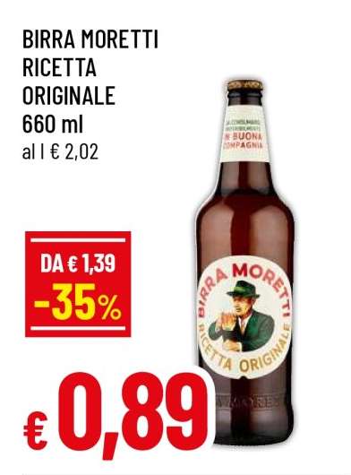 BIRRA MORETTI RICETTA ORIGINALE