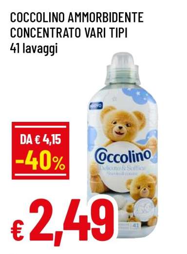 COCCOLINO AMMORBIDENTE CONCENTRATO VARI TIPI