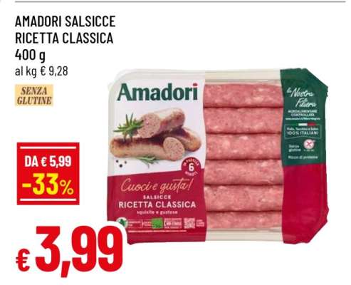 Amadori Salsicce Ricetta Classica