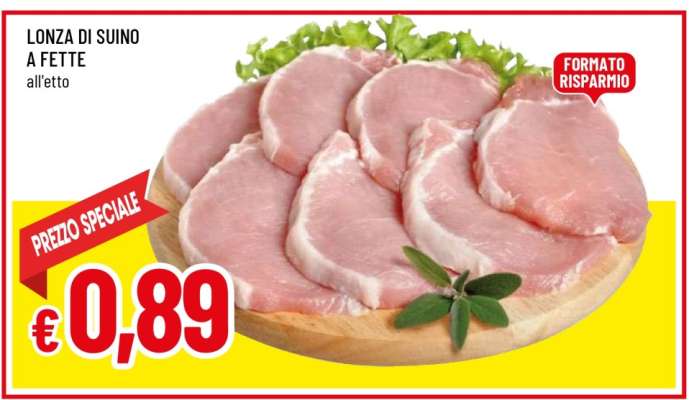 Lonza di Suino a Fette