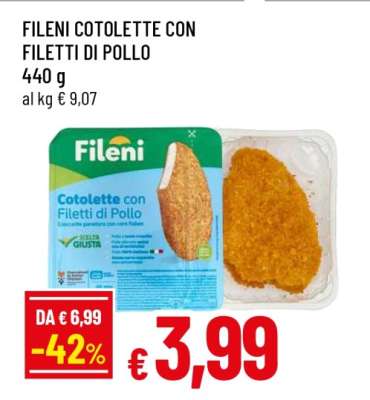 FILENI COTOLETTE CON FILETTI DI POLLO