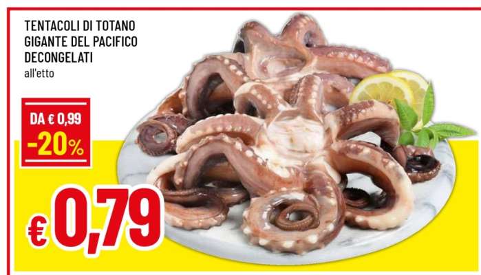 Tentacoli di Totano Gigante del Pacifico
