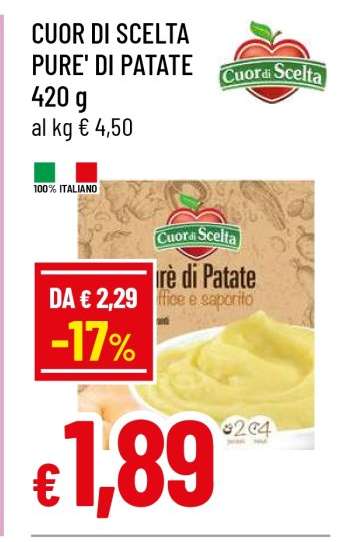 CUOR DI SCELTA PURÉ DI PATATE