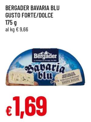 BERGADER BAVARIA BLU GUSTO FORTE/DOLCE