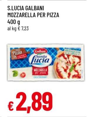 S.LUCIA GALBANI MOZZARELLA PER PIZZA