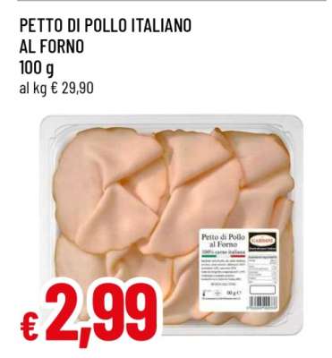 PETTO DI POLLO ITALIANO AL FORNO