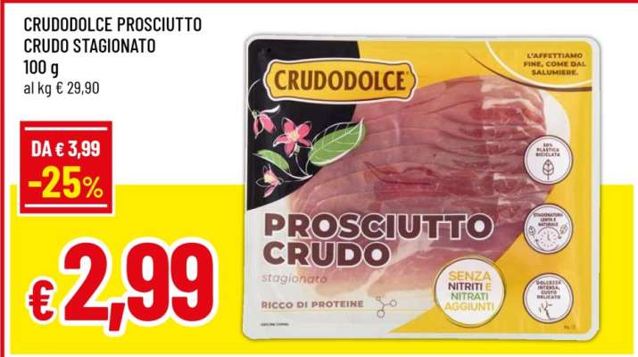 CRUDODOLCE PROSCIUTTO CRUDO STAGIONATO