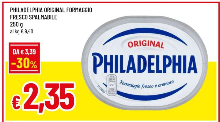 PHILADELPHIA ORIGINAL FORMAGGIO FRESCO SPALMABILE