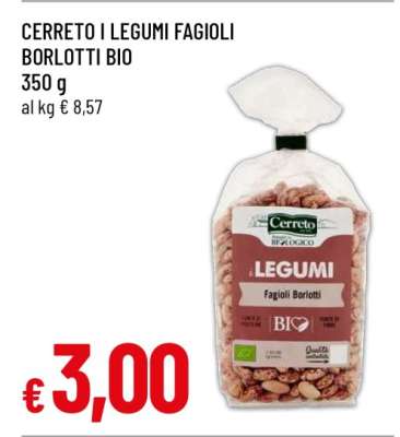 CERRETO I LEGUMI FAGIOLI BORLOTTI BIO