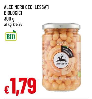 ALCE NERO CECI LESSATI BIOLOGICI