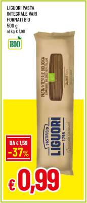 Liguori Pasta Integrale Vari Formati Bio