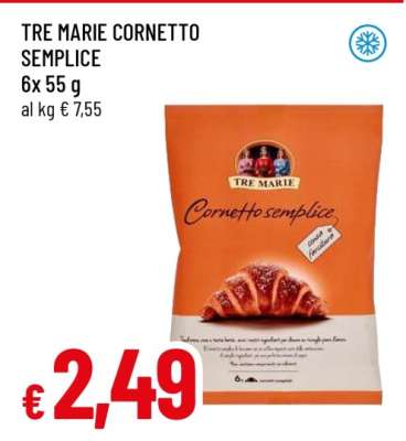 TRE MARIE CORNETTO SEMPLICE