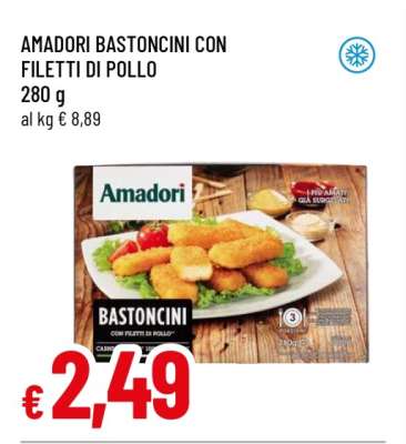 AMADORI BASTONCINI CON FILETTI DI POLLO