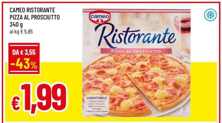 Cameo Ristorante Pizza al Prosciutto