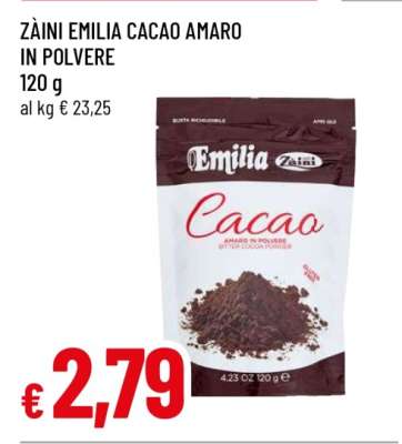 Zàini Emilia Cacao Amaro in Polvere