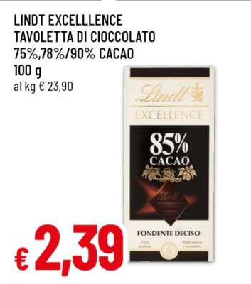 LINDT Excellence Tavoletta di Cioccolato