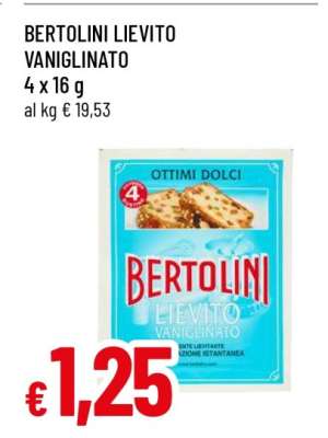 BERTOLINI LIEVITO VANIGLINATO