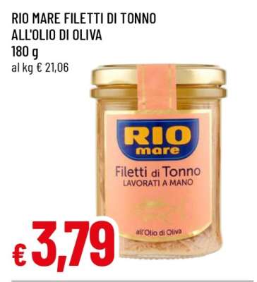 RIO MARE Filetti di Tonno all’olio di oliva