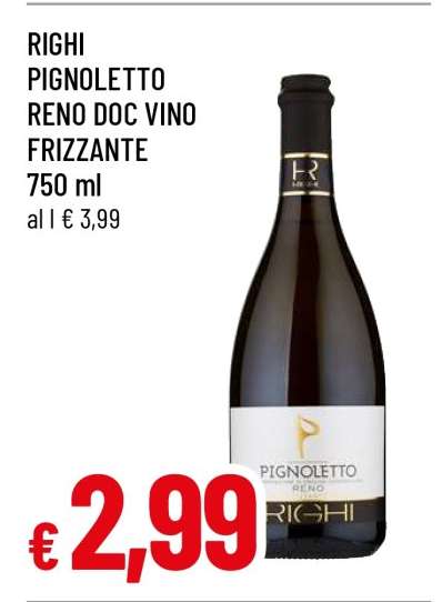 RIGHI PIGNOLETTO RENO DOC VINO FRIZZANTE